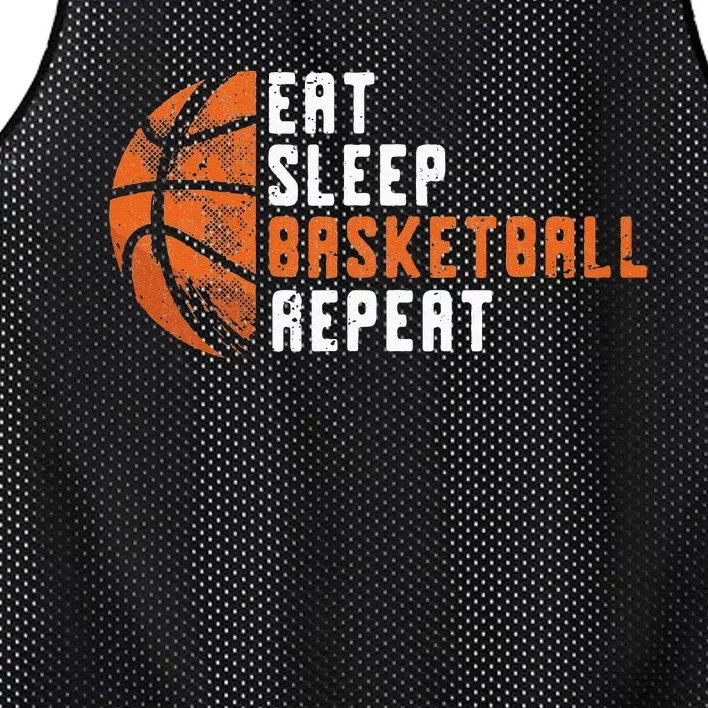 Basketball Coach Eat Sleep Basketball Repeat Basketball Mesh Reversible Basketball Jersey Tank