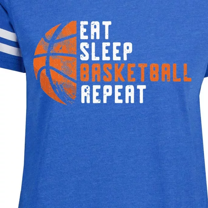 Basketball Coach Eat Sleep Basketball Repeat Basketball Enza Ladies Jersey Football T-Shirt