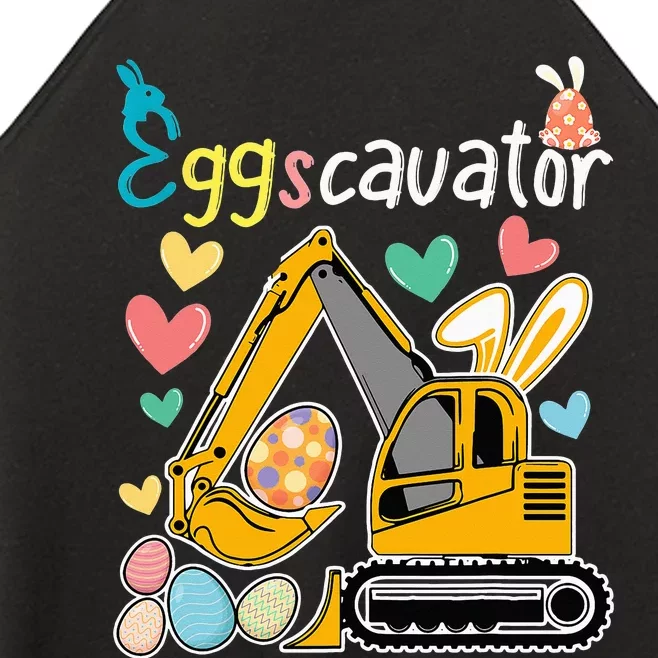 bunny Construction Excavator Easter Egg Women’s Perfect Tri Rocker Tank