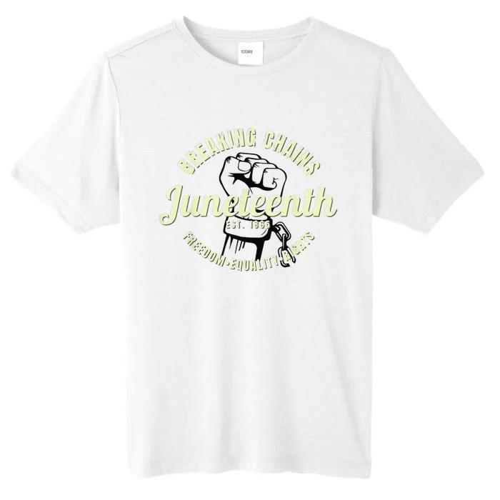 Breaking Chains Established 1865 Juneteenth Black History ChromaSoft Performance T-Shirt