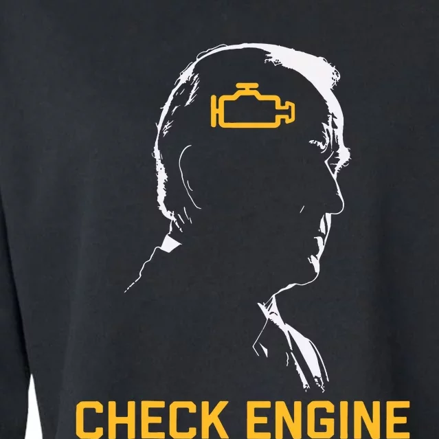 Biden Check Engine Cropped Pullover Crew