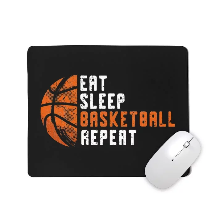 Basketball Coach Eat Sleep Basketball Repeat Basketball Mousepad