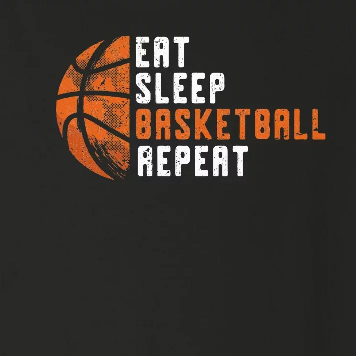 Basketball Coach Eat Sleep Basketball Repeat Basketball Toddler Long Sleeve Shirt