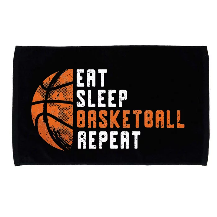 Basketball Coach Eat Sleep Basketball Repeat Basketball Microfiber Hand Towel