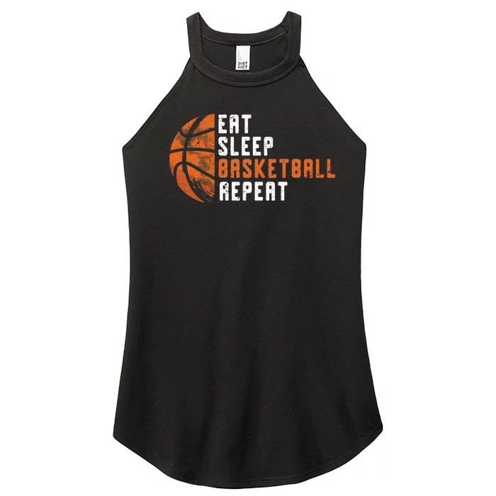 Basketball Coach Eat Sleep Basketball Repeat Basketball Women’s Perfect Tri Rocker Tank