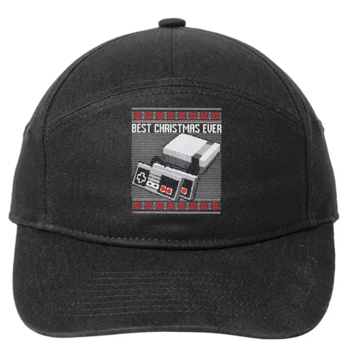 Best Christmas Ever Ugly Sweater 7-Panel Snapback Hat