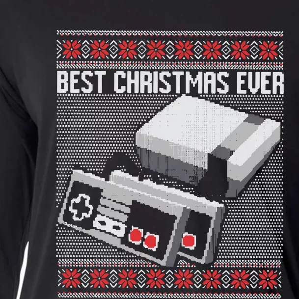 Best Christmas Ever Ugly Sweater Cooling Performance Long Sleeve Crew