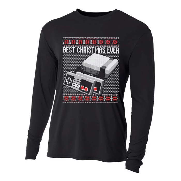 Best Christmas Ever Ugly Sweater Cooling Performance Long Sleeve Crew