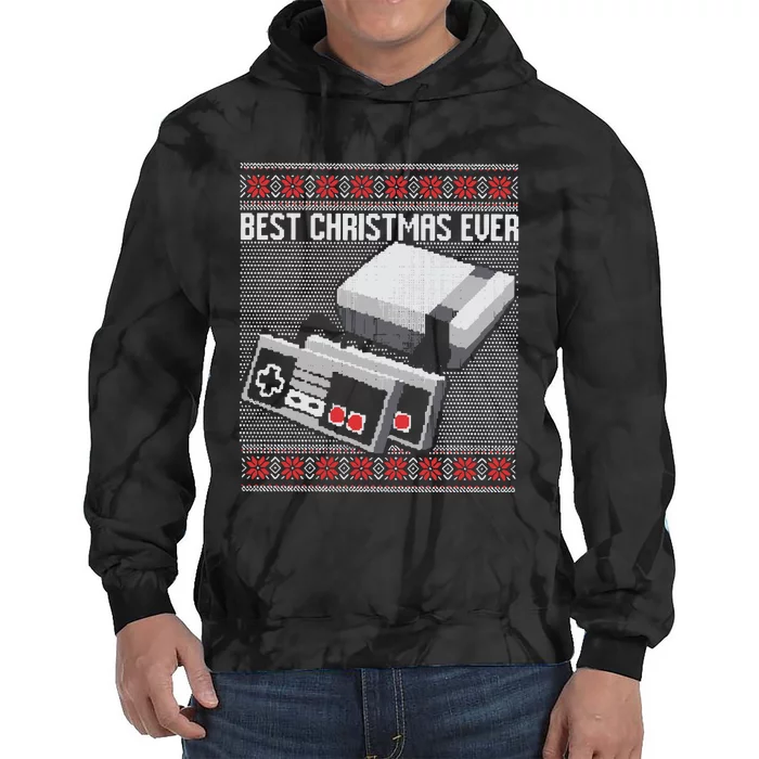 Best Christmas Ever Ugly Sweater Tie Dye Hoodie