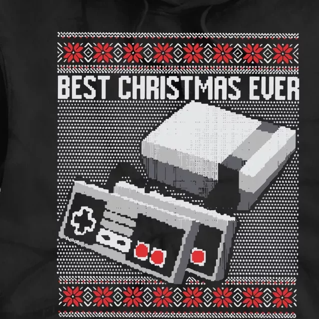 Best Christmas Ever Ugly Sweater Tie Dye Hoodie