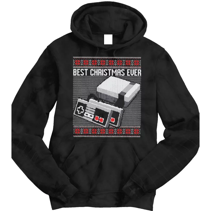 Best Christmas Ever Ugly Sweater Tie Dye Hoodie