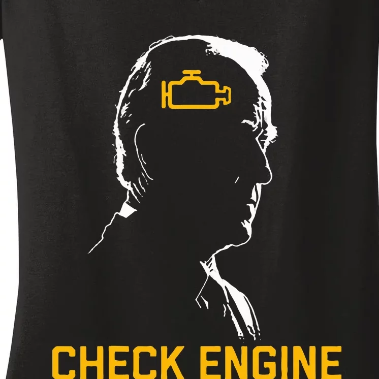 Biden Check Engine Women's V-Neck T-Shirt