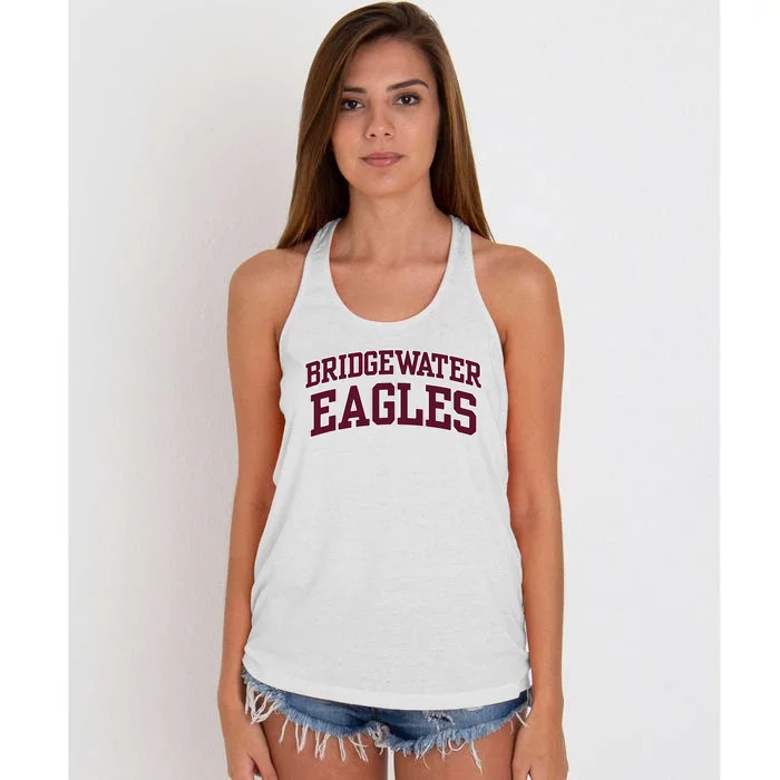 Bridgewater College Eagles 02 Women's Knotted Racerback Tank