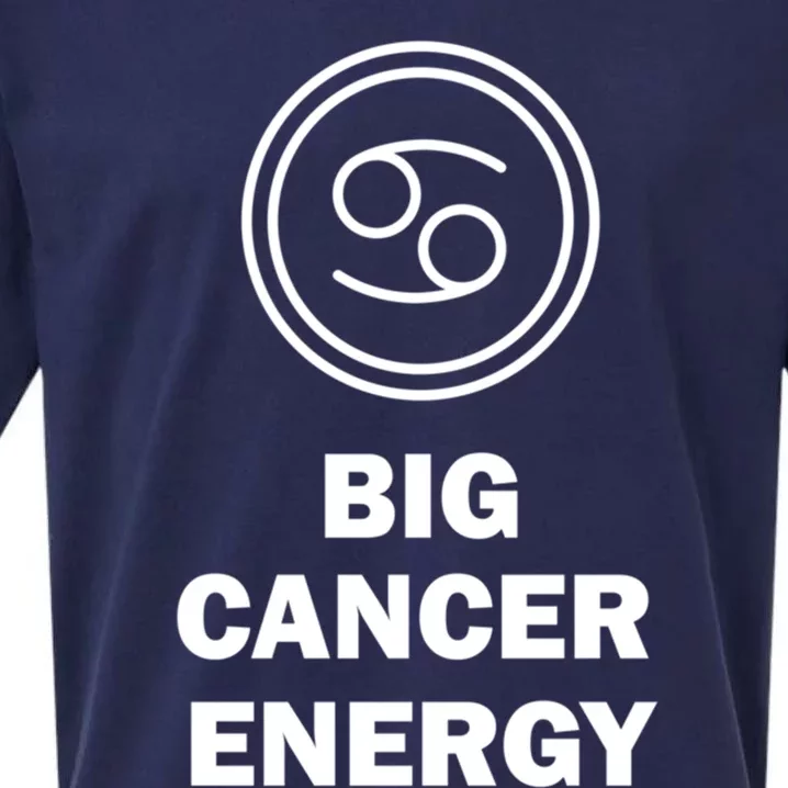 Big Cancer Energy Gift For Cancer Zodiac Sign Gift Sueded Cloud Jersey T-Shirt