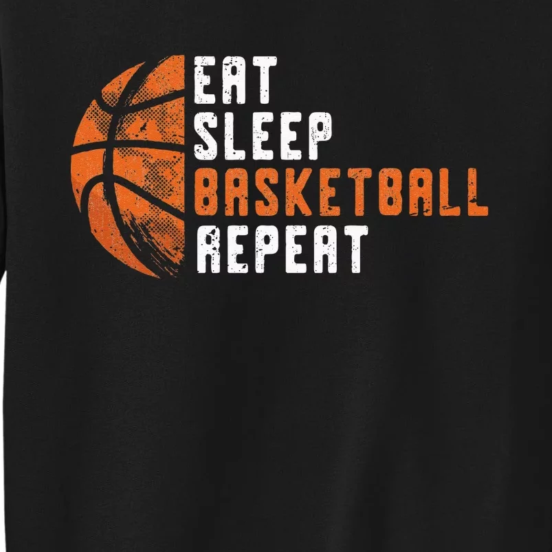 Basketball Coach Eat Sleep Basketball Repeat Basketball Sweatshirt