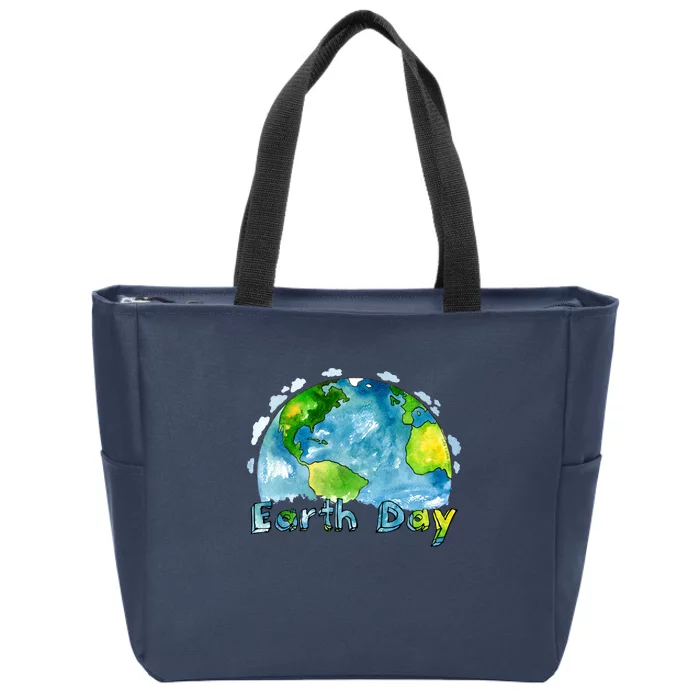 Beautiful Celebrate Earth Day Environmental Earth Day Zip Tote Bag