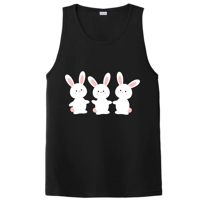 Bunny Cute Easter Religious Sunday Christian Holy Week Gift Performance Tank