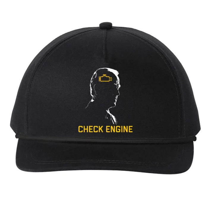 Biden Check Engine Snapback Five-Panel Rope Hat