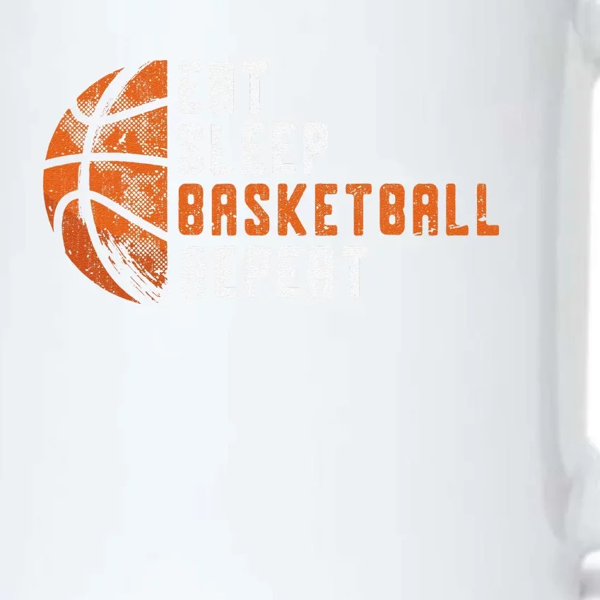 Basketball Coach Eat Sleep Basketball Repeat Basketball Black Color Changing Mug