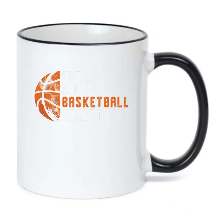 Basketball Coach Eat Sleep Basketball Repeat Basketball Black Color Changing Mug