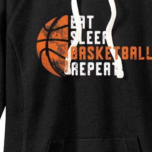 Basketball Coach Eat Sleep Basketball Repeat Basketball Women's Fleece Hoodie