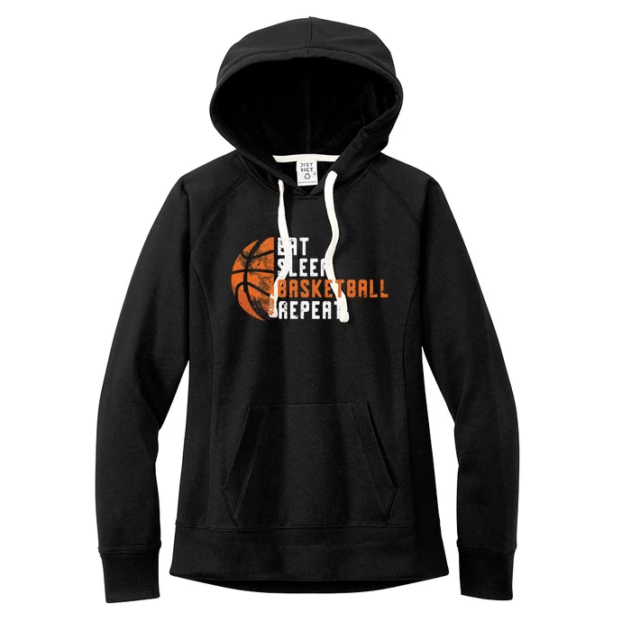 Basketball Coach Eat Sleep Basketball Repeat Basketball Women's Fleece Hoodie