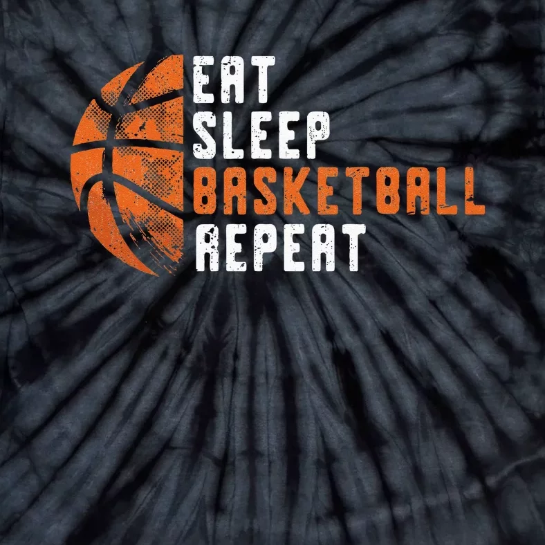 Basketball Coach Eat Sleep Basketball Repeat Basketball Tie-Dye T-Shirt