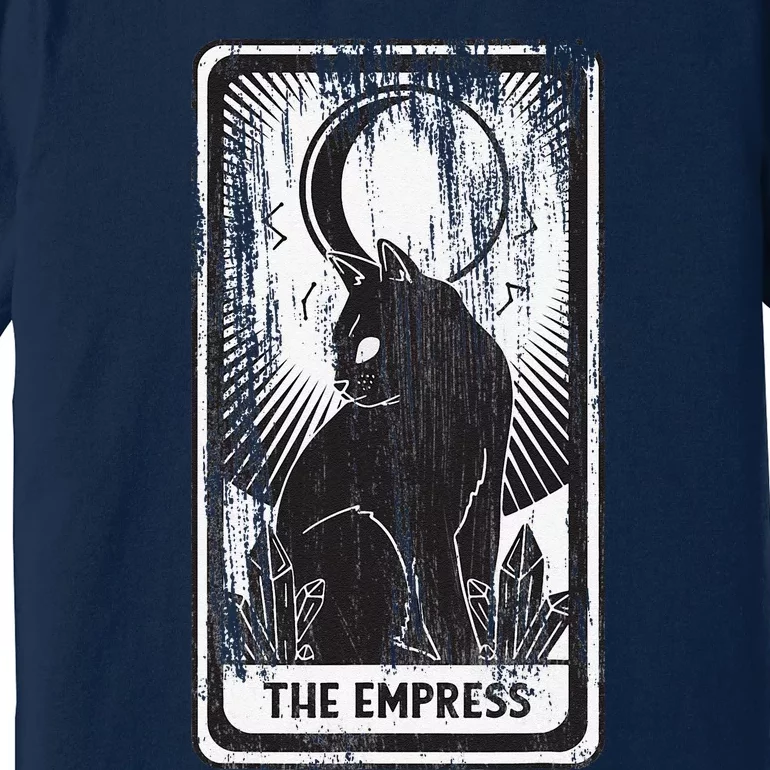 Black Cat Empress Tarot Card Premium T-Shirt