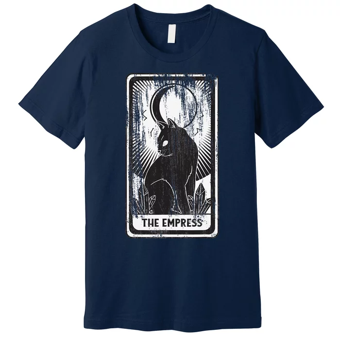 Black Cat Empress Tarot Card Premium T-Shirt