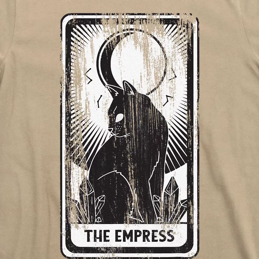 Black Cat Empress Tarot Card T-Shirt