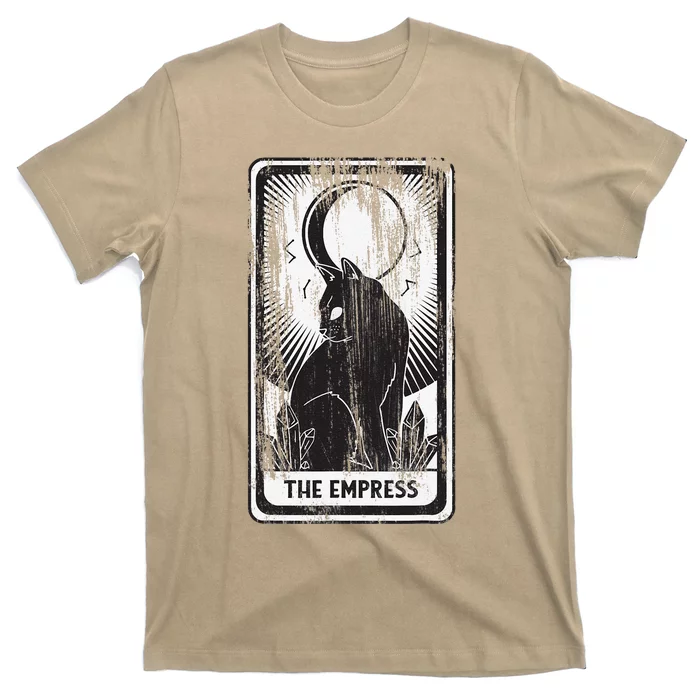 Black Cat Empress Tarot Card T-Shirt