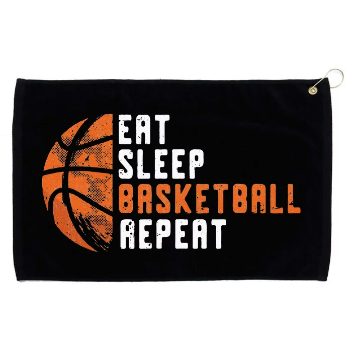 Basketball Coach Eat Sleep Basketball Repeat Basketball Grommeted Golf Towel