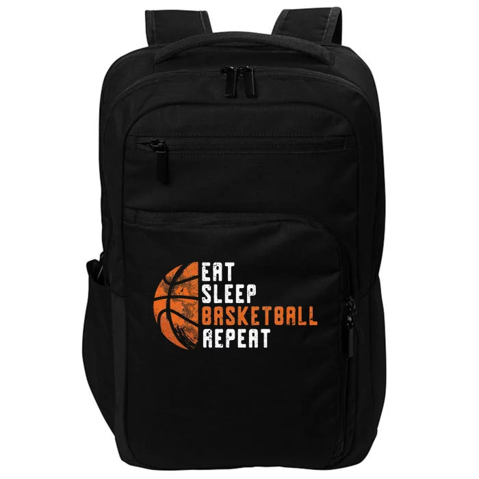 Basketball Coach Eat Sleep Basketball Repeat Basketball Impact Tech Backpack