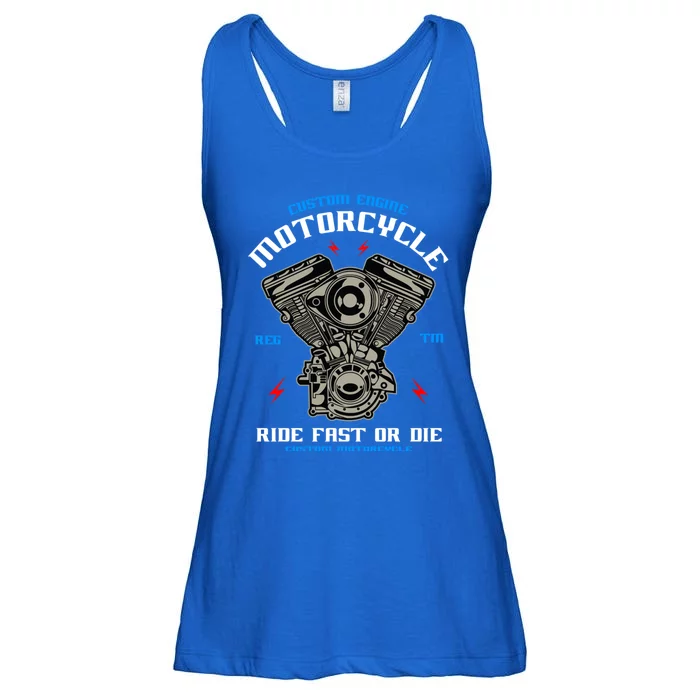 Bike Custom Engine Mechanics Gift Ladies Essential Flowy Tank