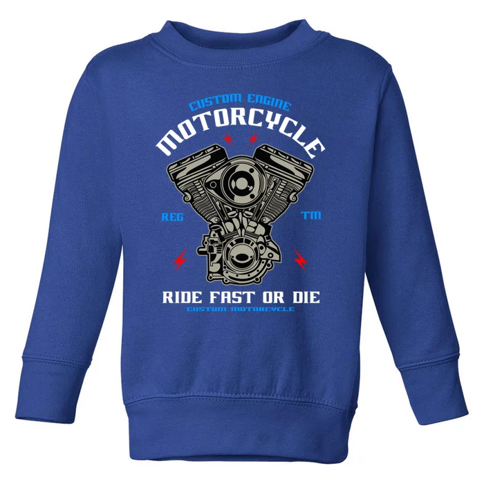 Bike Custom Engine Mechanics Gift Toddler Sweatshirt