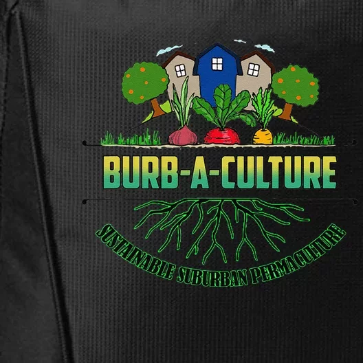 BurbACulture Cute Earth Day Sustainability Permaculture City Backpack