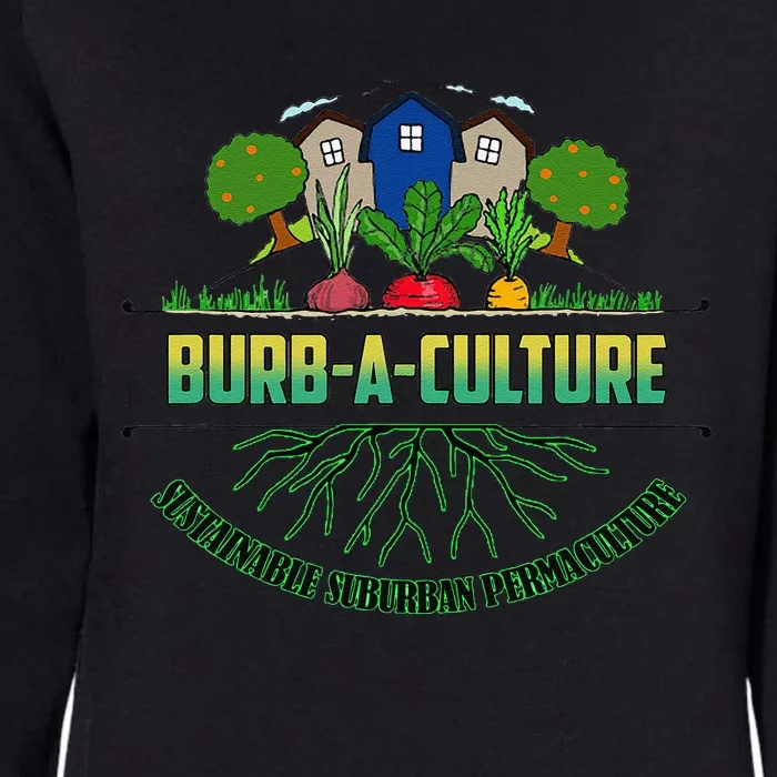 BurbACulture Cute Earth Day Sustainability Permaculture Womens California Wash Sweatshirt