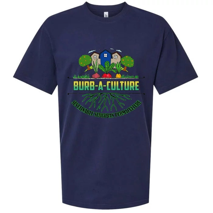 BurbACulture Cute Earth Day Sustainability Permaculture Sueded Cloud Jersey T-Shirt