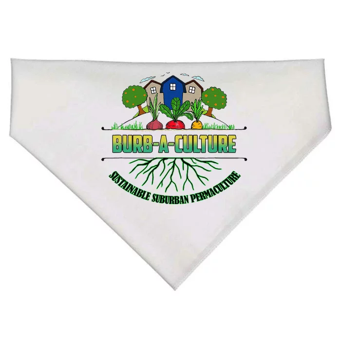 BurbACulture Cute Earth Day Sustainability Permaculture USA-Made Doggie Bandana