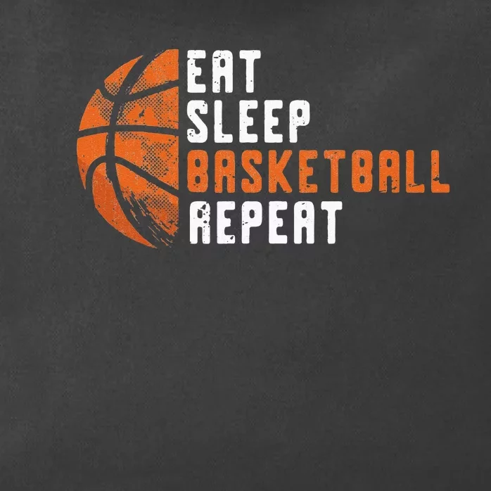 Basketball Coach Eat Sleep Basketball Repeat Basketball Zip Tote Bag