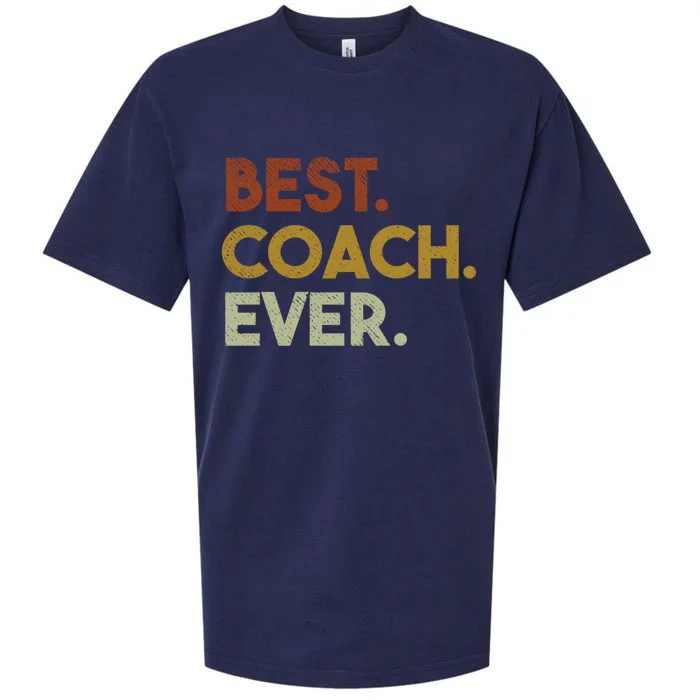 Best Coach Ever Gift For Sports Coach Gift Sueded Cloud Jersey T-Shirt