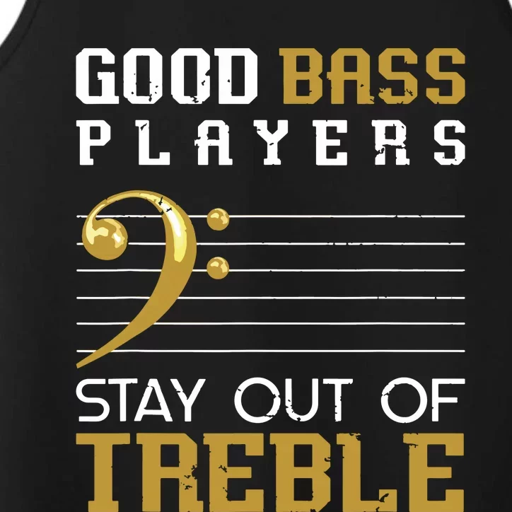 Bass Clef Funny Bass Player Gift Bass Guitar Performance Tank