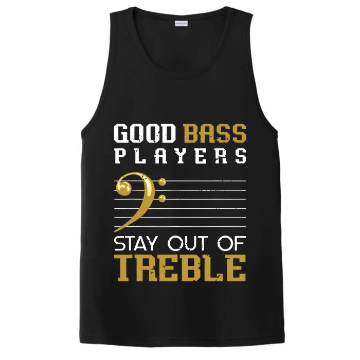 Bass Clef Funny Bass Player Gift Bass Guitar Performance Tank