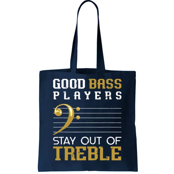 Bass Clef Funny Bass Player Gift Bass Guitar Tote Bag