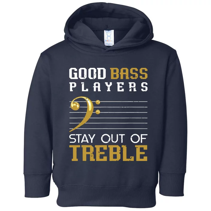 Bass Clef Funny Bass Player Gift Bass Guitar Toddler Hoodie