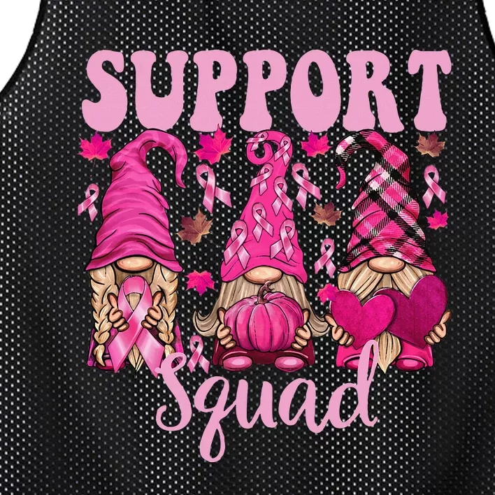 Breast Cancer For Gnomes Support Squad Gnomies Mesh Reversible Basketball Jersey Tank