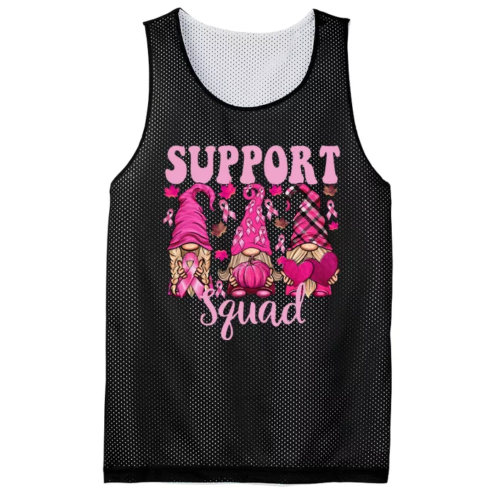 Breast Cancer For Gnomes Support Squad Gnomies Mesh Reversible Basketball Jersey Tank