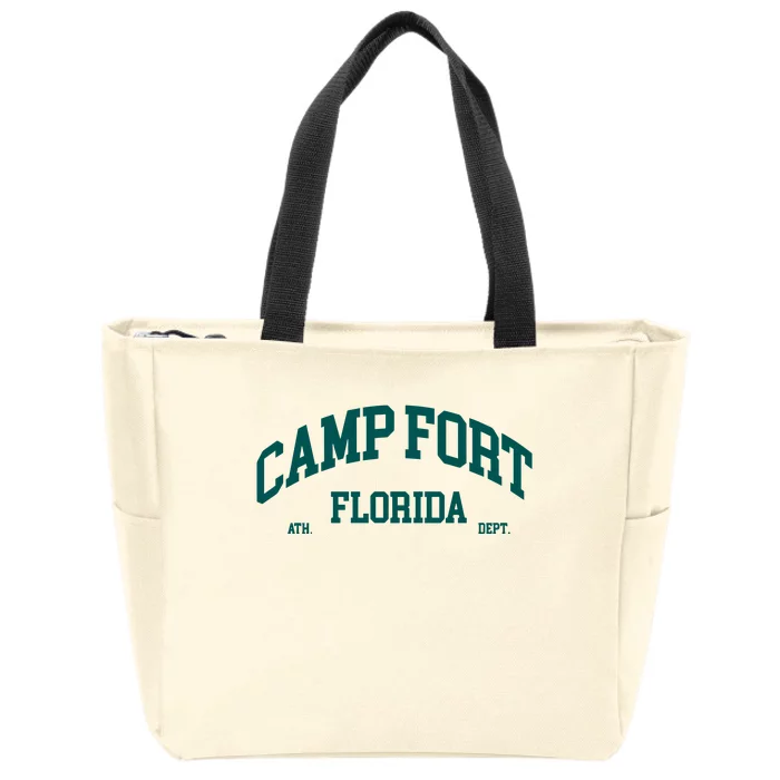 Boohoo Camp Fort Florida Zip Tote Bag