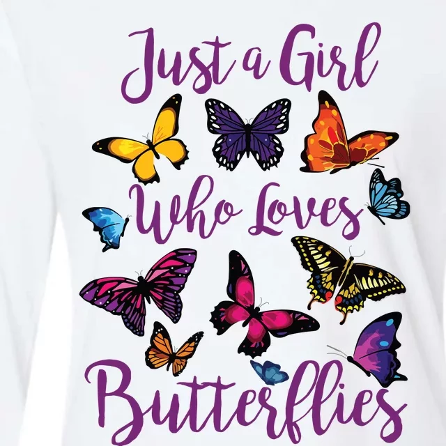 Butterfly Collection For Who Loves Butterflies Gift Womens Cotton Relaxed Long Sleeve T-Shirt