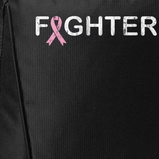 Breast Cancer Fighter World Cancer Day Pink Ribbon City Backpack